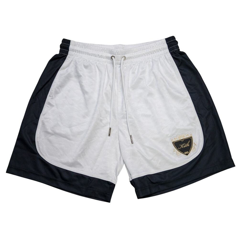 KITH Beverly Hills Exclusive Soccer Shorts White Monogram Size M